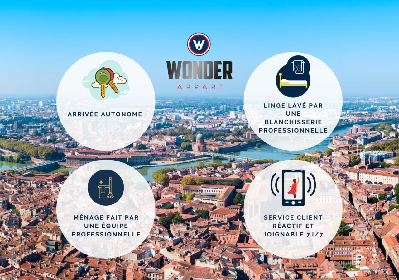 Wonder Appart' -A1- Parking Gratuit Apartment Toulouse Exterior photo